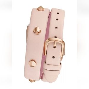 Kate Spade Blush Leather Double Wrap Strap for Apple Watch